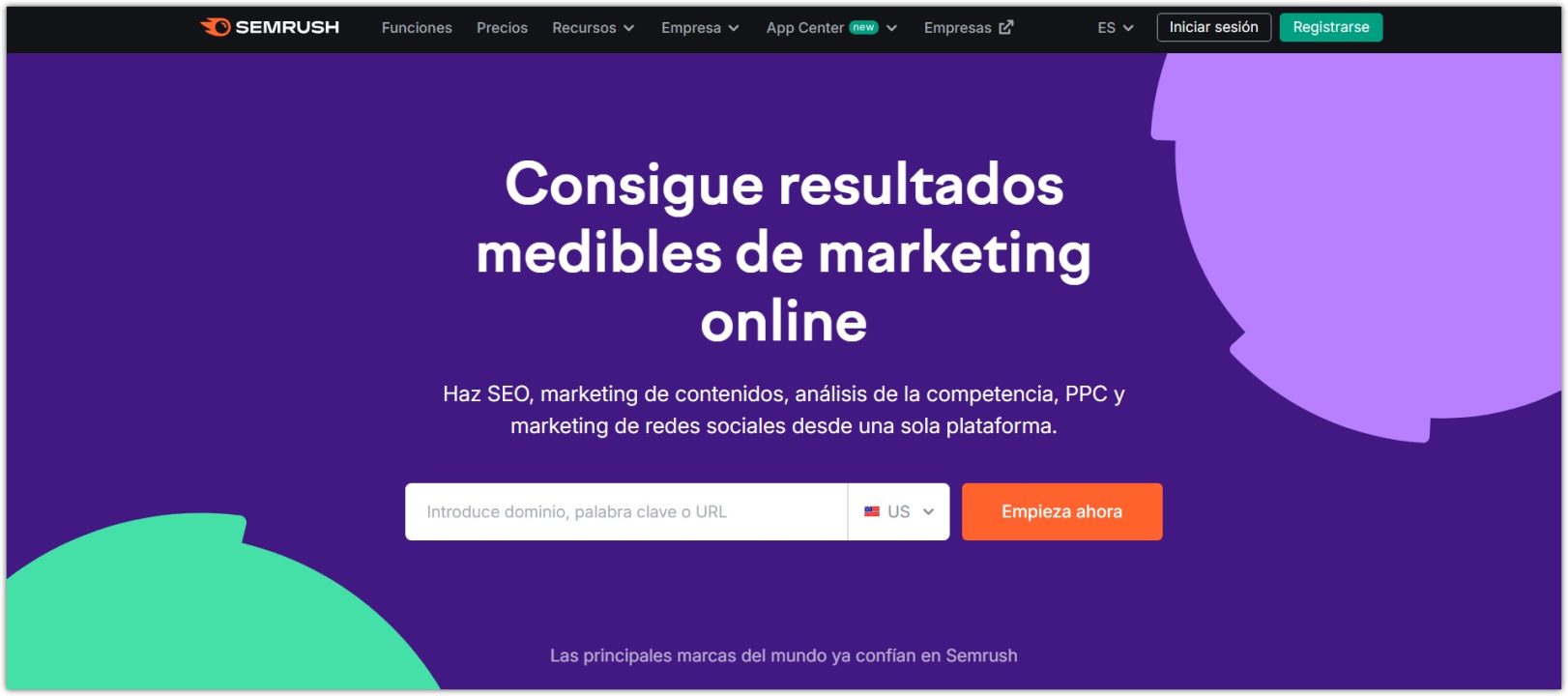 usa semrush para encontrar palabras clave longtail